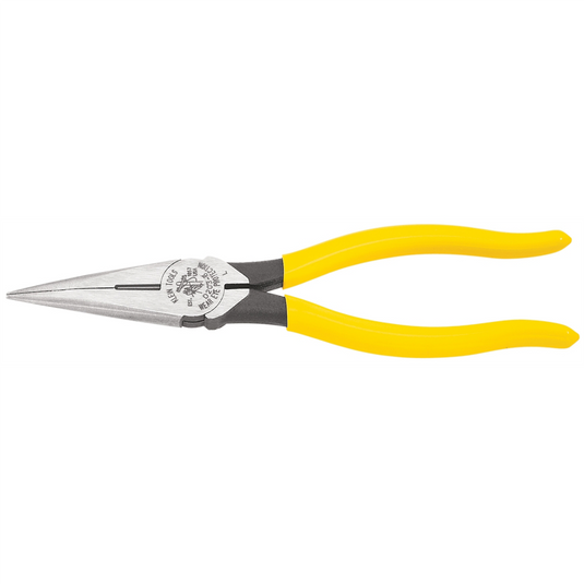 Klein Tools 8-7/16"" HEAVY DUTY SIDE CUTTING LONG-NOSE PLIERS