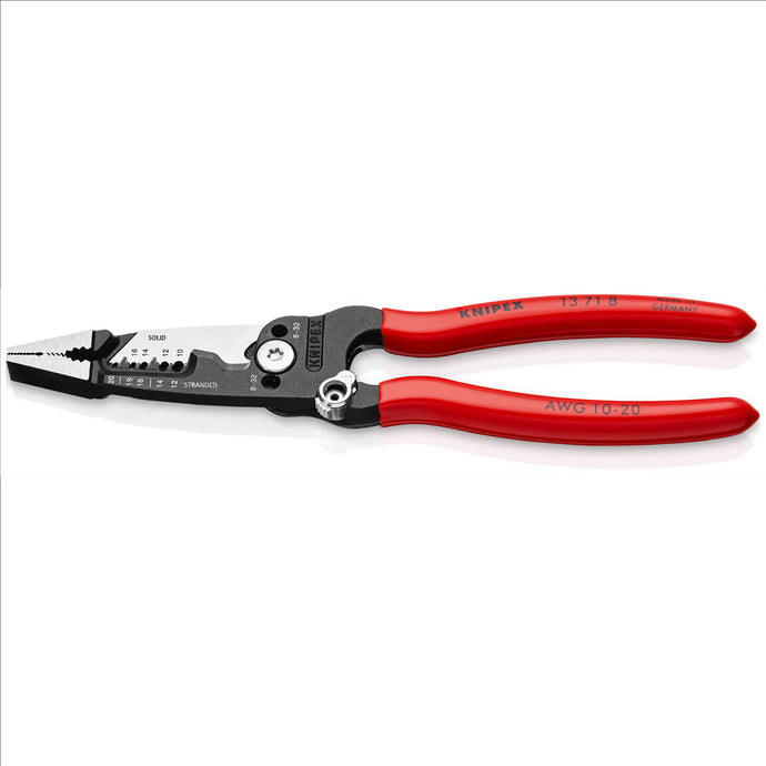 KNIPEX Forged Wire Strippers packaged in clam shell - Non-Slip Plastic Coated Handle