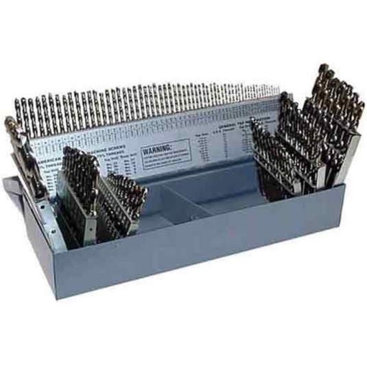 KnKut KnKut 115 Piece Short Stubby Length Drill Bit Set Numbers; Letters; Fractions