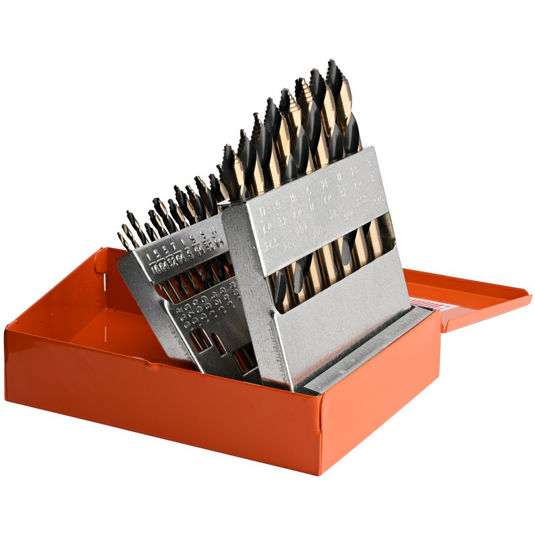 KnKut KnKut 21 Piece Mechanics Length Step Point Drill Bit Set 1/16""-3/8"" by 64ths