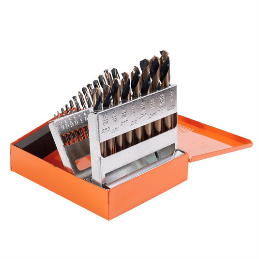 KnKut KnKut 21 Piece Short Stubby Length Drill Bit Set 1/16""-3/8"" by 64ths