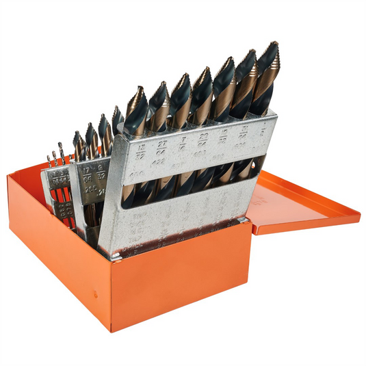 KnKut KnKut 29 Piece Mechanics Length Step Point Drill Bit Set 1/16""-1/2"" by 64ths