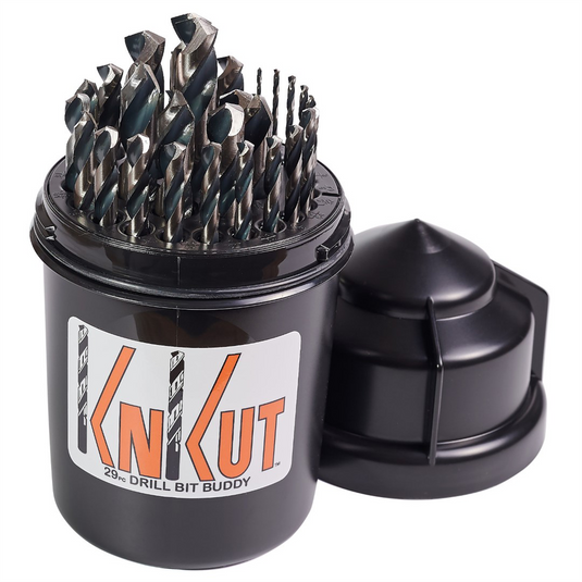 KnKut KnKut 29 Piece Drill Buddy Jobber Length Drill Bit Set with 3/8"" Reduced Shank