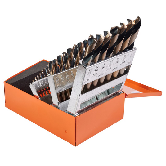 KnKut KnKut 29 Piece Short Stubby Length Drill Bit Set 1/16""-1/2"" by 64ths
