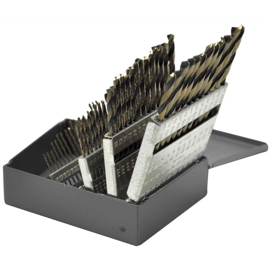 KnKut KnKut 60 Piece Short Stubby Length Drill Bit Set Numbers 1-60