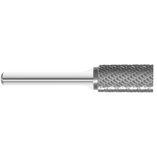 KnKut KnKut SA-5 Cylindrical Carbide Burr 1/2"" x 1"" x 2-3/4"" OAL with 1/4"" Shank