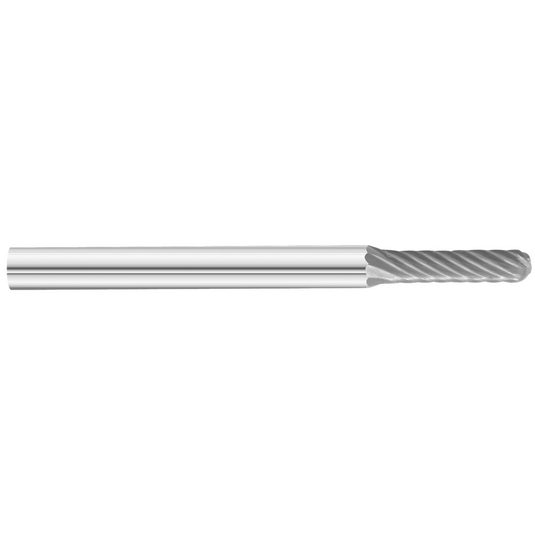 KnKut KnKut SC-41 Cylindrical Ball Nose Carbide Burr 3/32"" x 7/16"" x 1-1/2"" OAL with 1/8"" Shank