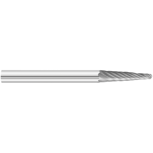 KnKut KnKut SL-42 8&deg; Included Carbide Burr 1/8"" x 1/2"" x 1-1/2"" OAL with 1/8"" Shank