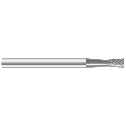 KnKut KnKut SN-42 10&deg; Included Inverted Cone Carbide Burr 1/8"" x 3/16"" x 1-1/2"" OAL with 1/8"" Shank