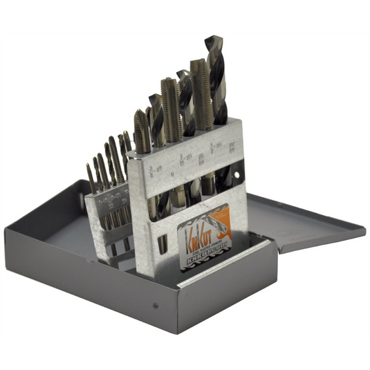 KnKut KnKut 18 Piece National Fine Tap/Drill Bit Set