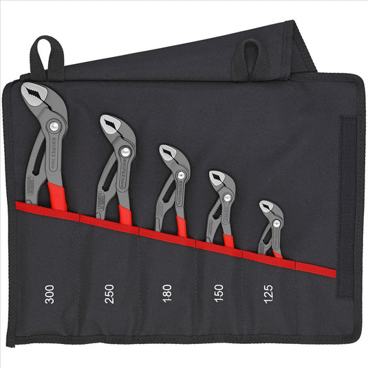 KNIPEX 5 Pc. Cobra Pliers Set In Tool Pouch
