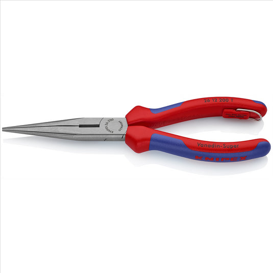 KNIPEX LONG NOSE PLIERS W/ CUTTER - TETHERED ATTACHMENT