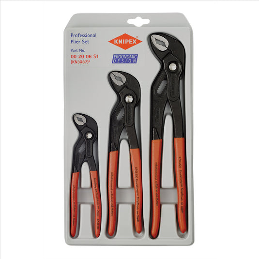 KNIPEX 3 Pc. Cobra Plier Set 7