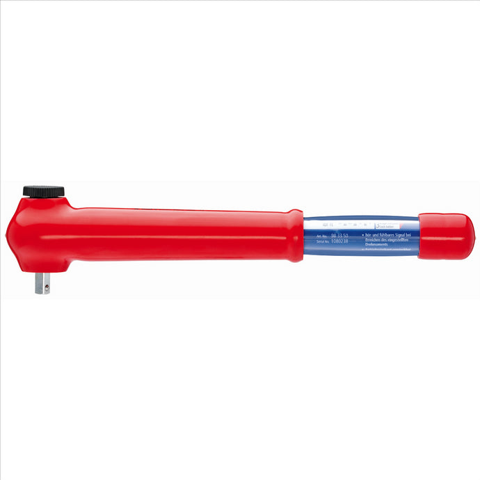 KNIPEX REVERSIBLE TORQUE WRENCH-1;000V INSLTD-3/8IN DR