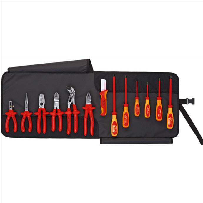 KNIPEX 13PC ELECTRICIANS SET IN POUCH