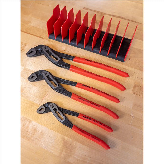 3 Piece Alligator Pliers Set - with FREE 10 Piece Tool Holder