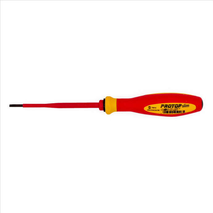 KNIPEX PROTOP II SLIM 1;000V INSLTD 4IN SLOTTED 5/32IN