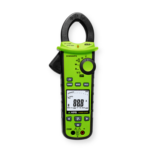 KPS by Power Probe KPS DCM5000 Three Phase Power Clamp Meter for AC/DC Voltage and AC Current
