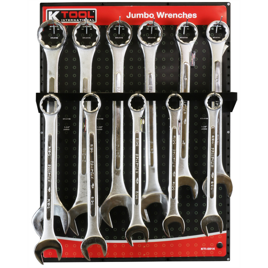 K Tool International Jumbo Wrench (1-3/8"" to 2-1/2"") Display