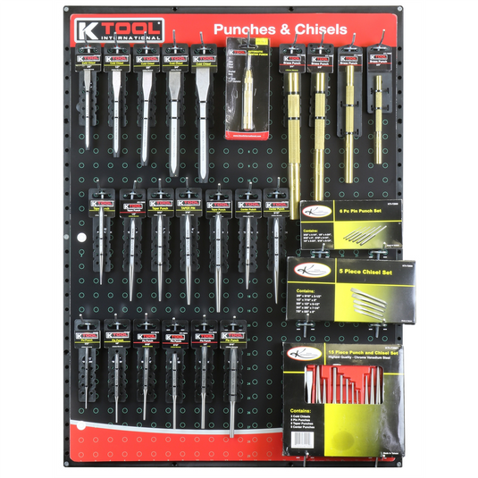 K Tool International Punch & Chisel Display