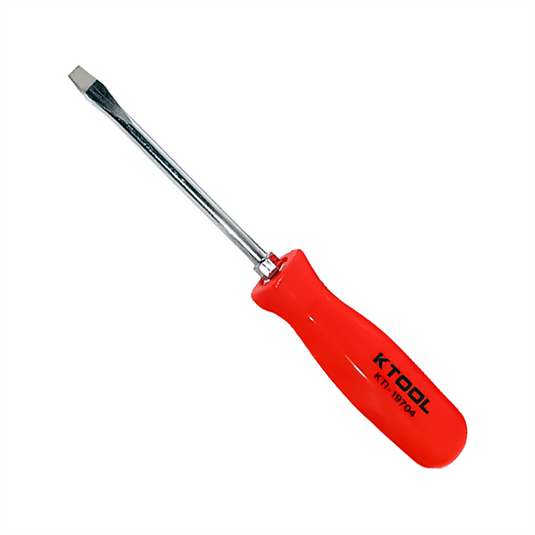K Tool International 4 in. Slotted Screwdriver with Orange Handle (EA)