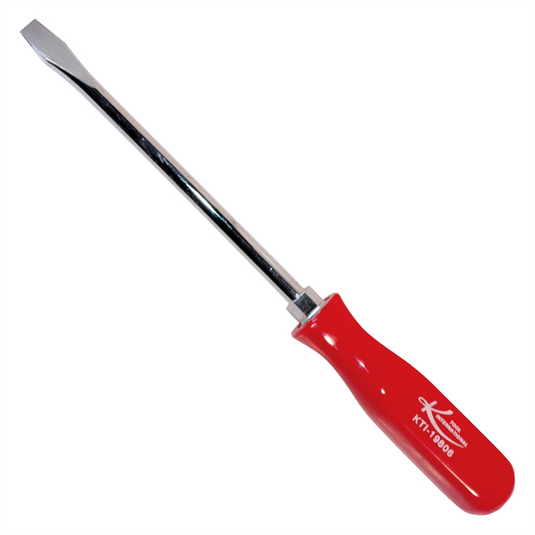 K Tool International 6 in. Slotted Screwdriver with Red Square Handle (