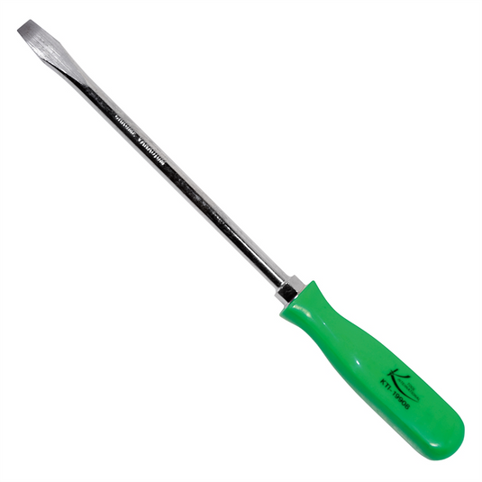K Tool International 8 in. Slotted Screwdriver with Green Square Handle