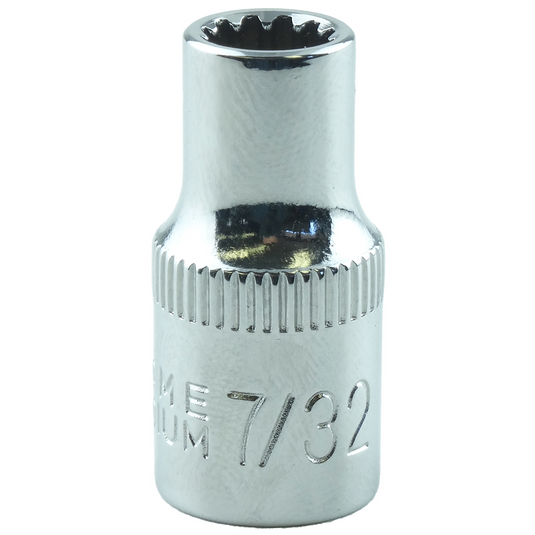 K Tool International SPLINE SOC 1/4"" DR 7/32