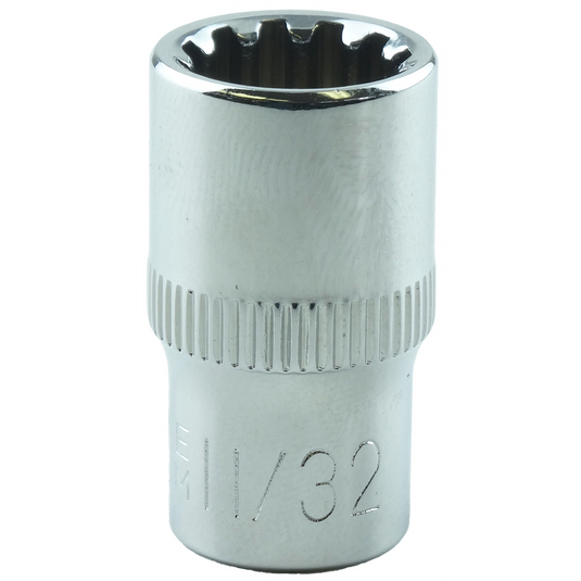 K Tool International SPLINE SOC 1/4"" DR 11/32