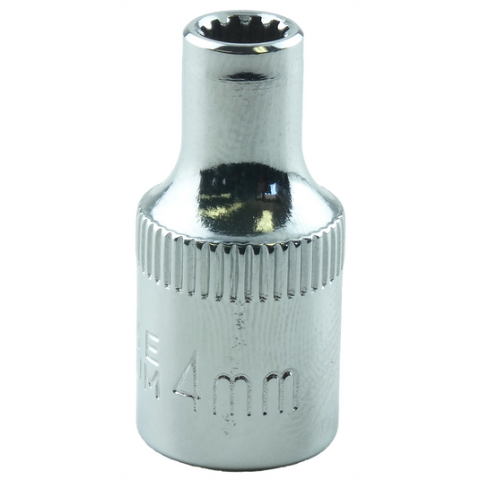 K Tool International SPLINE SOC 1/4"" DR 4MM