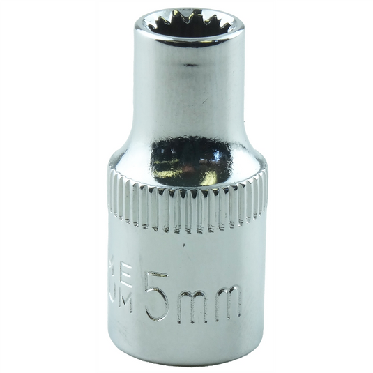 K Tool International SPLINE SOC 1/4"" DR 5MM