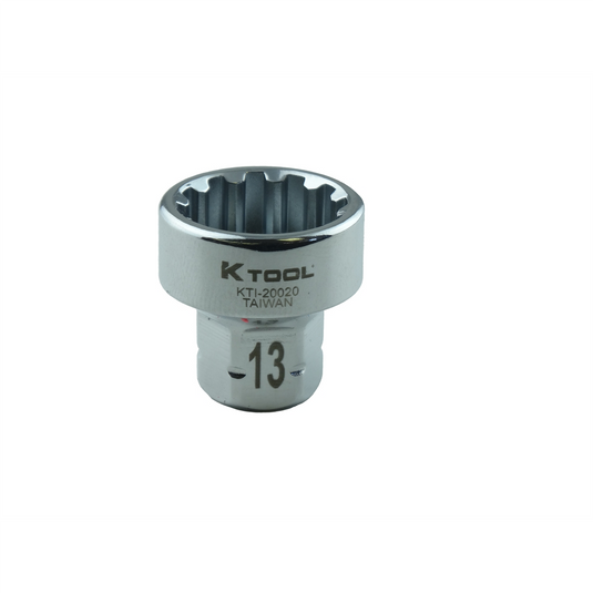 K Tool International Spline Socket 1/4 in. Dr 13 mm