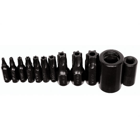K Tool International Master Tamper Proof Torx Set T10-T55 Bits
