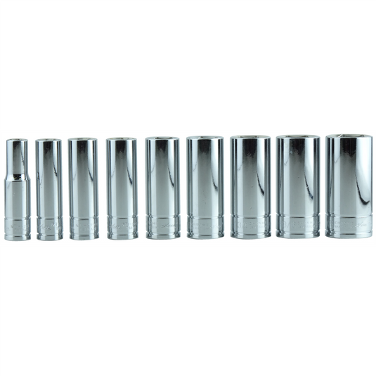 K Tool International SOC SET 3/8"" DR 9 PC SAE DEEP