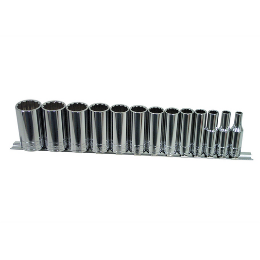 K Tool International 13-PIECE 3/8 "" DR 12-PT DEEP SAE SA