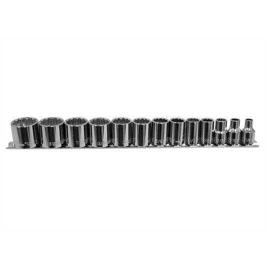 K Tool International 13-PIECE 3/8 "" DR 12-PT SAE SHA