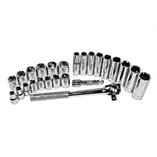 K Tool International Socket Set 3/8 in. Dr 26 Piece Metric