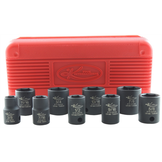 K Tool International SOC SET IMP 3/8"" DR STANDARD 9 PC.