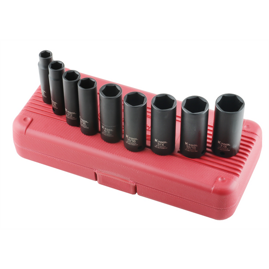K Tool International SOC SET IMP 3/8"" DR DEEP 9 PC.