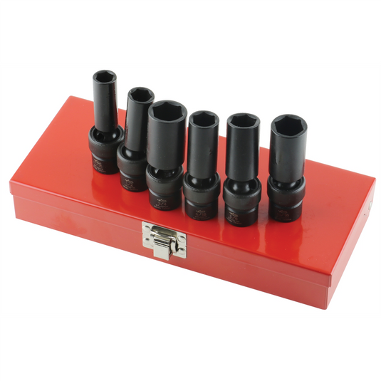 K Tool International SOC SET IMP FLEX 3/8"" DR 6 PC.