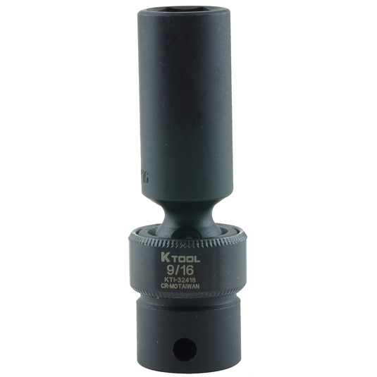 K Tool International SOC IMP FLEX 9/16"" 3/8"" DR DEEP 6 PT