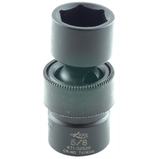 K Tool International SOC 5/8 3/8D IMP UNIV 6PT SHORT