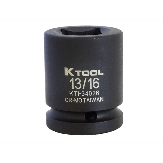 K Tool International SOC 13/16 3/4D BDD WHL IMP SQ 4PT