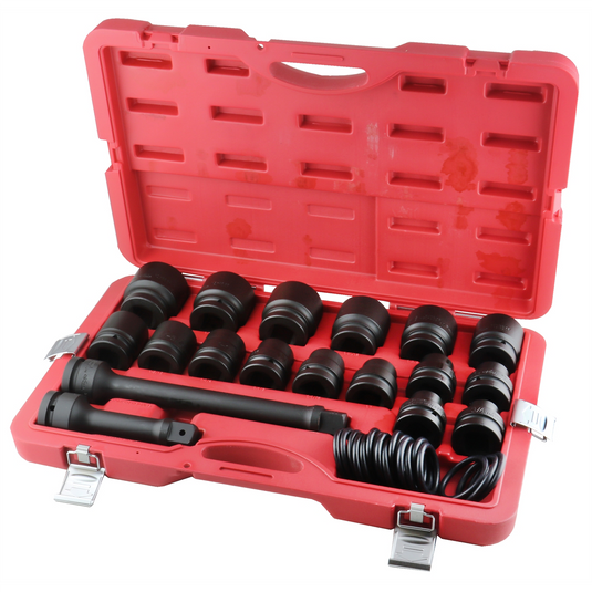 K Tool International 18-PIECE 1"" DR SHORT SAE IMP SOC S