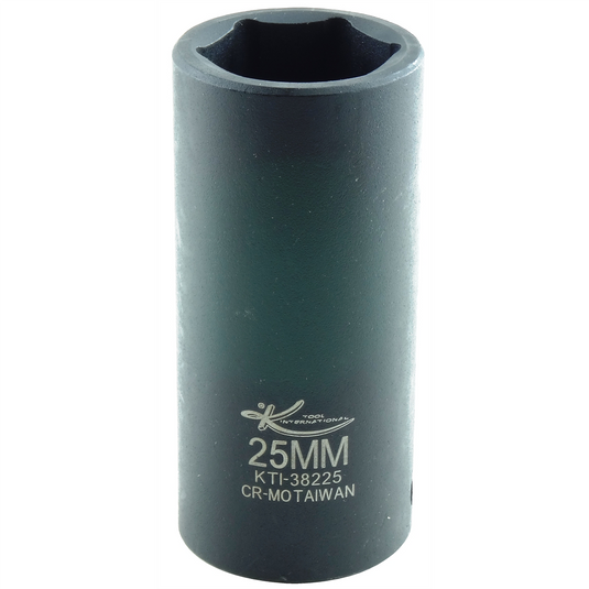 K Tool International SOC 25MM 1/2D IMP 6PT DP BLK