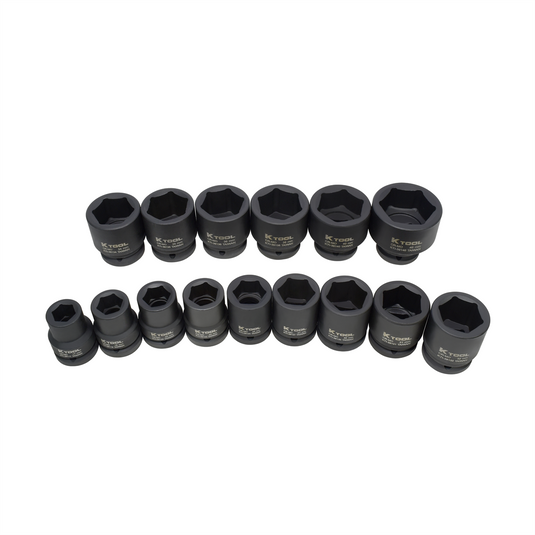 K Tool International Socket Set Impact 15 Piece 3/4 in. Dr Short Metric