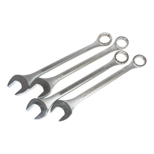 K Tool International Wrench Set 4 Piece Jumbo Raised Panel 2-1/8 Inch to 2-1/2 Inch