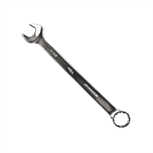 K Tool International Wrench 1-1/8 Inch Combination Hi Polish 12 Point 15 Degree