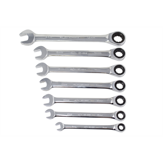 K Tool International Wrench Set 7 Piece Ratcheting Metric