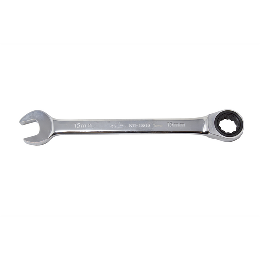 K Tool International Wrench Ratcheting Metric 15 mm